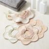 BMC bib. Set of 6 Ruffles, 360° Waterproof, Cotton, Girls,