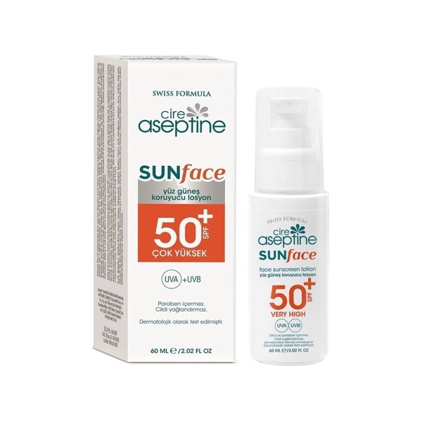 CIRE ASEPTINE-Yüz Güneş Koruyucu Losyon 50 Spf 60 ml