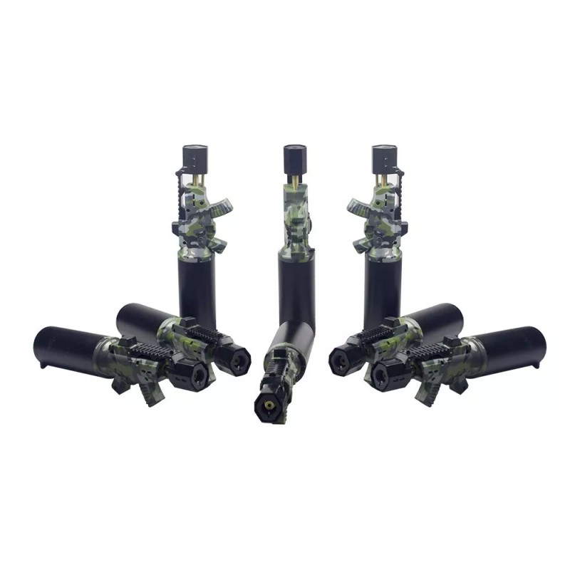 Ever Tech Gun Shaped Jet Torch Lighter Camouflage Color Refillable