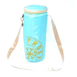 2L Light Blue Bottle Cooler Bag with Shoulder Strap Fridge 2L 4L