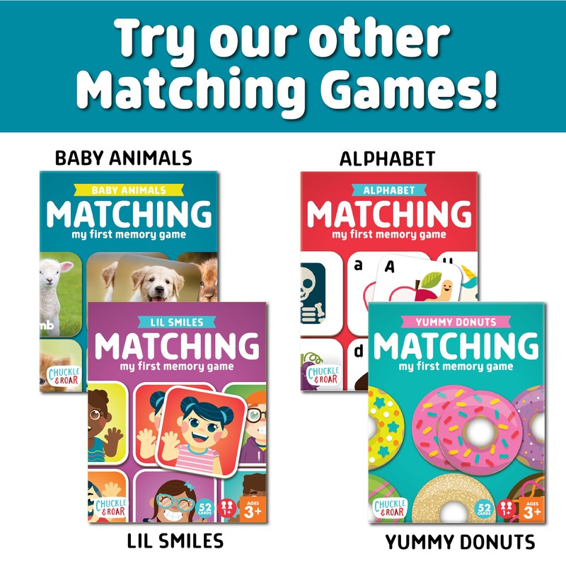 Chuckle & Roar Baby Animals Matching Memory Game for Kids