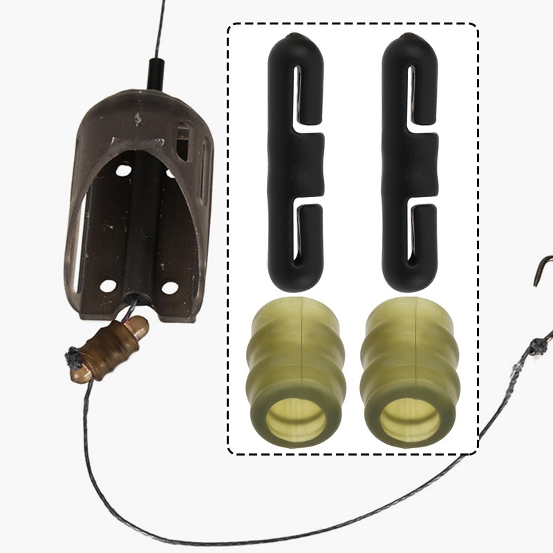 YINETTECH 20Pcs Carp Fishing Method Feeder Connector Quick Change Stop