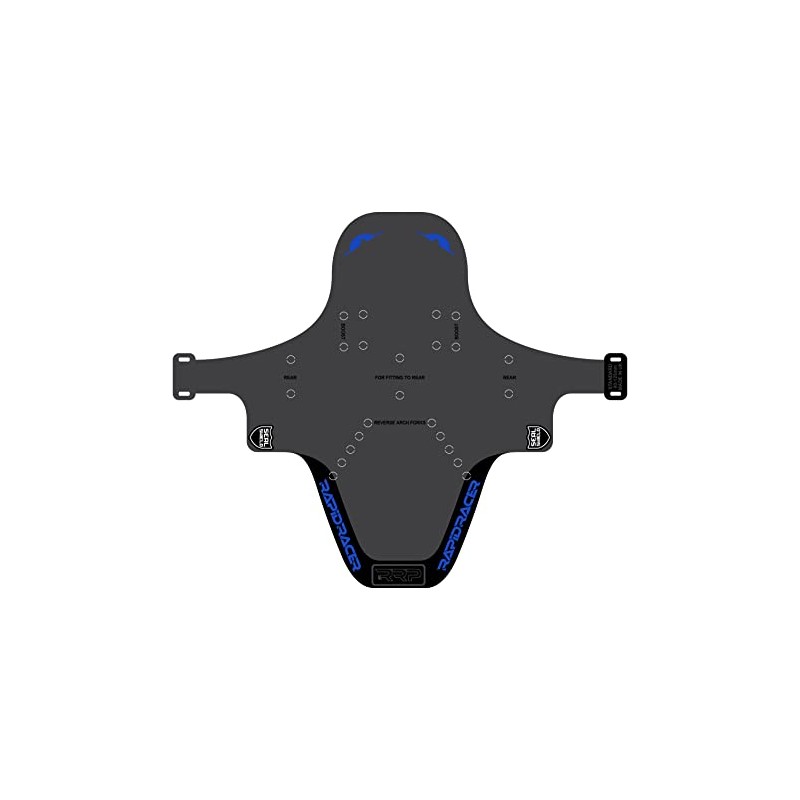 RRP Unisex's Enduro Mudguard, Black/Blue, One Size