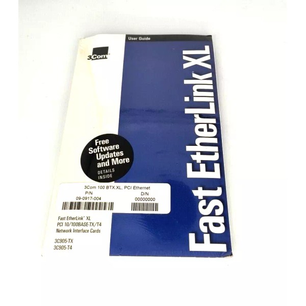 3Com RARE VINTAGE NEW 3COM FAST ETHERLINK XL MANUAL AND