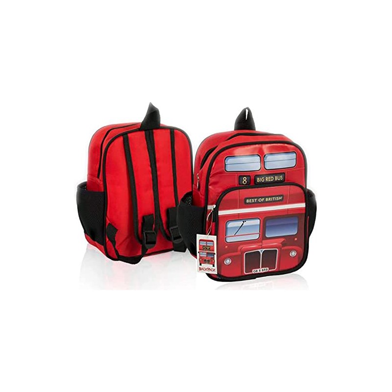 London Bus Kids School Bag Best of British Backpack Rucksack