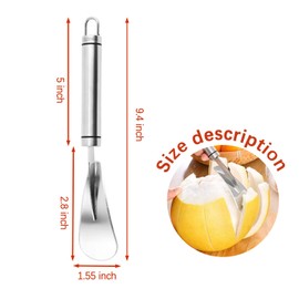 Stainless Steel Pomelo Opener,Food Grade Stainless Steel Fruit Peeler,Zigzag Shovel & Triangular Blade Pomelo Peeler Gadget