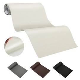 Lewondr Leather Repair Patch, 17'' × 79'' Large Leather Repair Tape Kit, Self-Adhesive Leather Patches for Furniture, Couch, Sofa, Car Seat, Chair, Clothing, Beige
