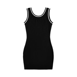 SOLY HUX Womens Bodycon Mini Dress Sleeveless Tank Dresses Jersey 90s Outfits 2000s Clothing Black Letter Graphic XX-Large