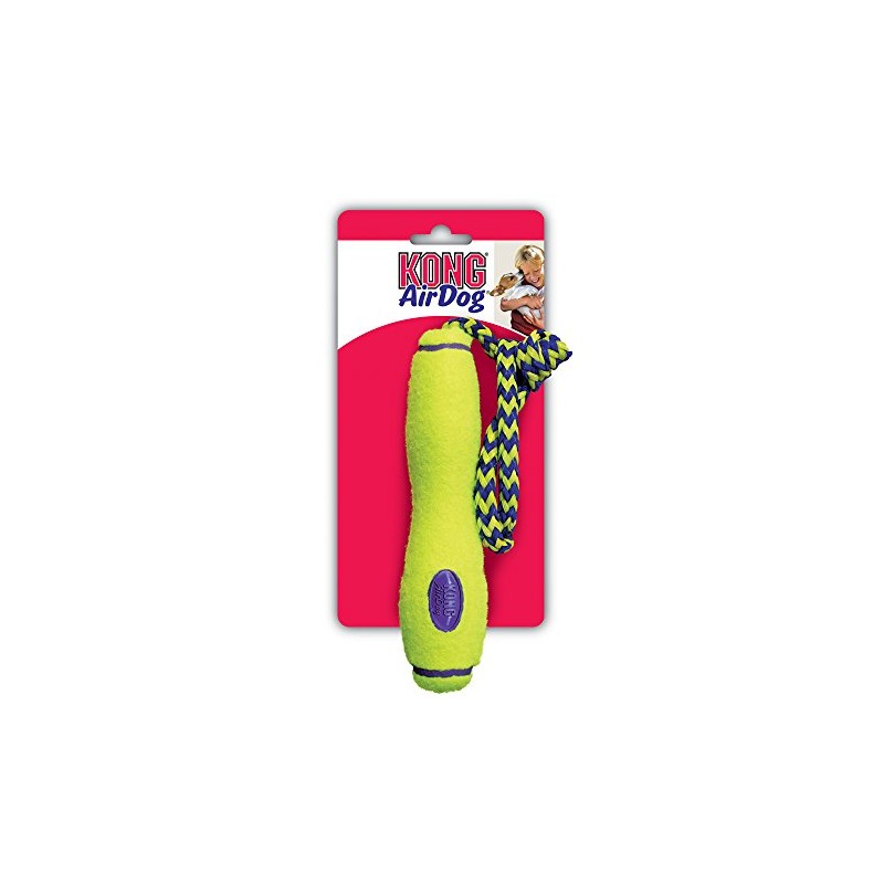 KONG Air Dog Fetch Stick with Rope Dog Toy, Medium
