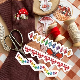 GLOBLELAND Borders Stitch Cutting Dies for DIY Scrapbooking Metal Sewing Lace Die Cuts Embossing Stencils Template for Paper Card Making Decoration Album Craft Decor