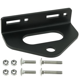 Zero Turn Mower Trailer Tow Hitch 1/4"(6mm) - Heavy Duty Lawn Mower Trailer Hitch 3/4" Hole Center with 2 Types Carriage Bolt Black