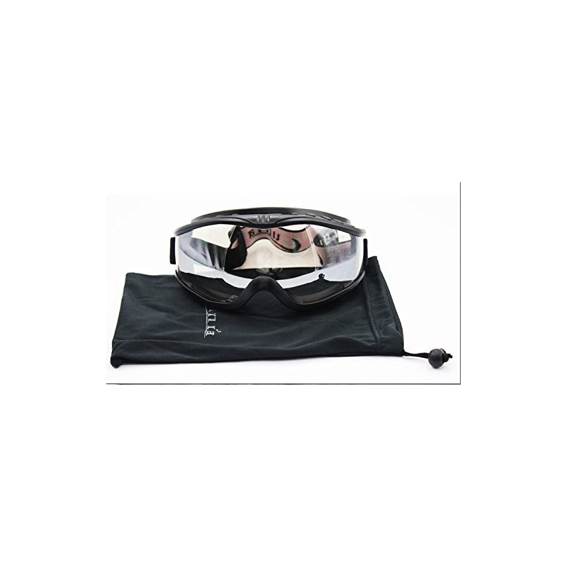 Optional life 'Fit Over Glasses' Anti-fog Riding Goggles (Black Frame