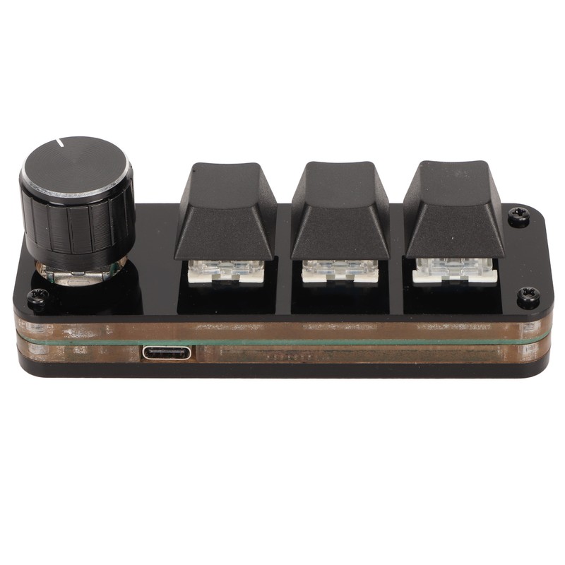 Mini 3 Key Keypad with Knob Custom Programming Hot Swappable