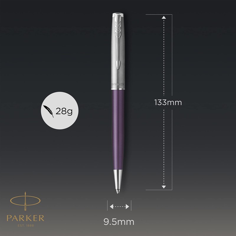PARKER BOLIGRAPH KUGELS. SONNET METAL&VIOLET C.C. M