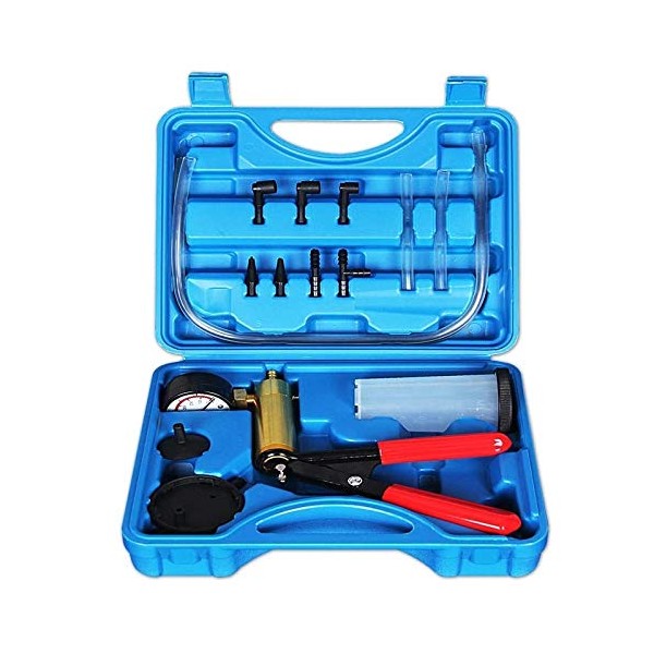 beduan 16pcs Brake Bleeder Kit Hand Held Vacuum Pump Tester