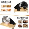 Brvclon Manual Bread Slicer Adjustable Thickness, Hand Crank Bread Slicer