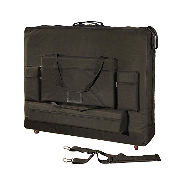 Royal Massage Deluxe Black Universal Oversized Massage Table Carry Case w/Wheels (28")