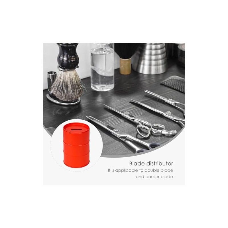 Linkidea Safety Razor Blade Disposal Container Box, Metal Razor Disposal