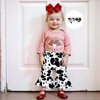 MAINESAKA Baby Girl Weastern Bell Bottom Outfit Cute Summer Cowgirl