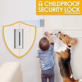KERUI 3Pcs/Set Home Security Door Lock Reinforcement Child Proof Door Locks for Safety