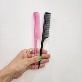 Multi-purpose Rat-tail Comb Hair Brush, Thin Comb for Salon Hair Accessories, Bangs Comb Random Color 100ea
