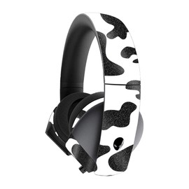 MightySkins Glossy Glitter Skin for Alienware 7.1 Gaming Headset - Cow Print | Protective, Durable High-Gloss Glitter Finish | Easy to Apply, Remove, and Change Styles | Made in The USA