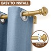 SIMEWIN Gold Curtain Rods for Windows 48 to 84 Inches