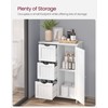 VASAGLE Bathroom Floor Storage Cabinet, Freestanding Bathroom Storage Unit with