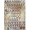 98 Golden Letters and Signs, 2.5 cm High in High-Quality
