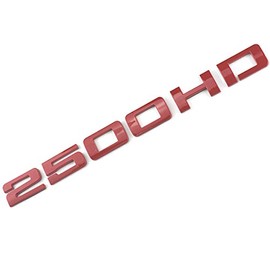 Aimoll 1pcs 2500HD Nameplates Emblems,3D Decal Badges Glossy for Gm Silverado (Red)