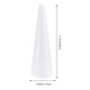 SEWACC 30cm White Foam Cone, DIY Craft Foam Cone for