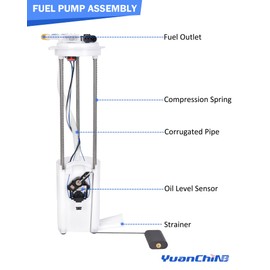 Fuel Pump Assembly E3500M Compatible with 1999-2003 Chevy Silverado 1500 2500 3500 GMC Sierra 4.8L 5.3L 6.0L V8 Replaces # 19121626 - Electric Fuel Pump with Pressure Sensor