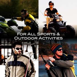 ZILLERATE Polarised Sunglasses For Men, Cool Sunglasses Men, Driving Cycling Fishing Golf Sailing Cricket Hiking Trekking, Anti Glare UV Protection Light Metal Frame