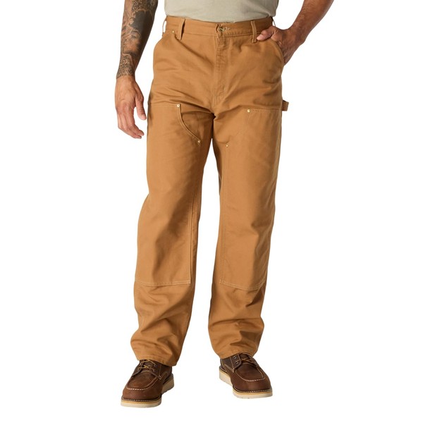 Carhartt Men's Firm Duck Dbl Front Work Dungaree, Carhartt Brown,
