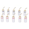 10pcs Banana Plug Needle Type Professional 24K Gold Plated Speaker