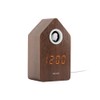 Karlsson Cuckoo 'Alarm' Clock LED - Dark Wood (KA6061DW)