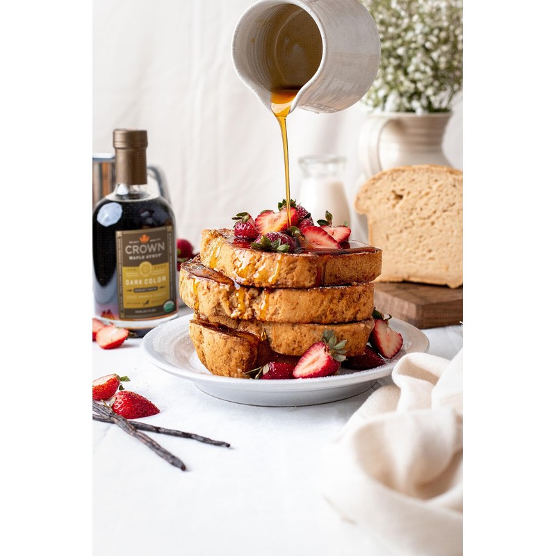 Crown Maple Organic Grade A Maple Syrup, Dark, 128 Fl.