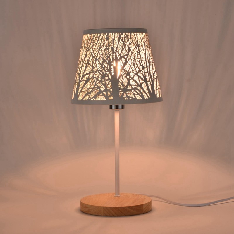 Caoruiy Small Lamp Shade,Barrel Metal Lampshade with Pattern of for