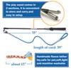 Interactive Flirt Pole Toy for Dogs Chase and Tug of