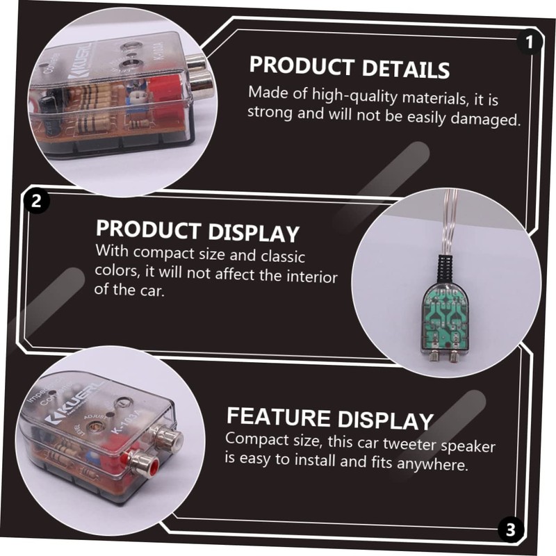 CIYODO 2pcs Vehicle Audio Converter High to Low Frequency Audio