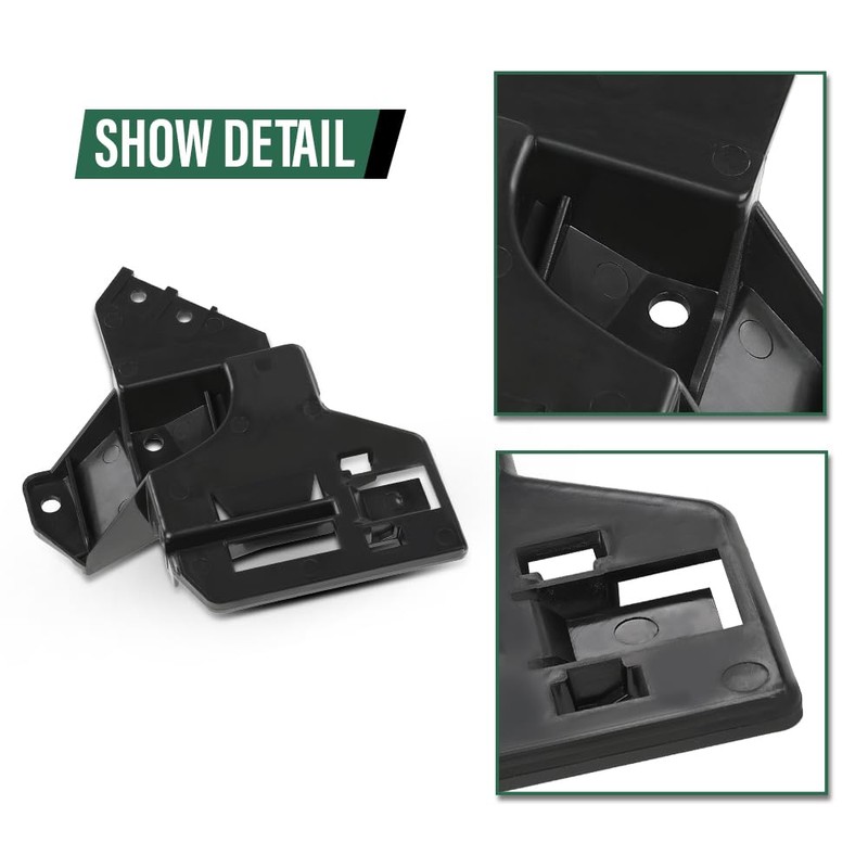 LQI Front Bumper Mount Bracket Black Compatible with Land Rover