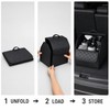 Foldable PU Leather Car Trunk Organizer with Lid, Large Capacity