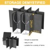 VERONLY Stemware Storage Cases,Quilted Wine glass Storage Boxes with Divider-China
