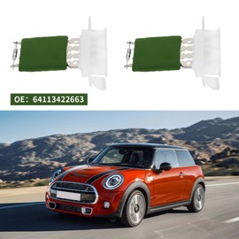 ECSiNG Car Blower Motor Heater Fan Resistor Compatible with Mini Cooper OE 64113422663 Air Conditioning Fan Speed Resistor Automotive Replacement Parts