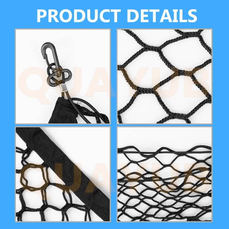 SHENKENUO Trunk Envelope Cargo Storage Nylon Net Plus Mounting 1X