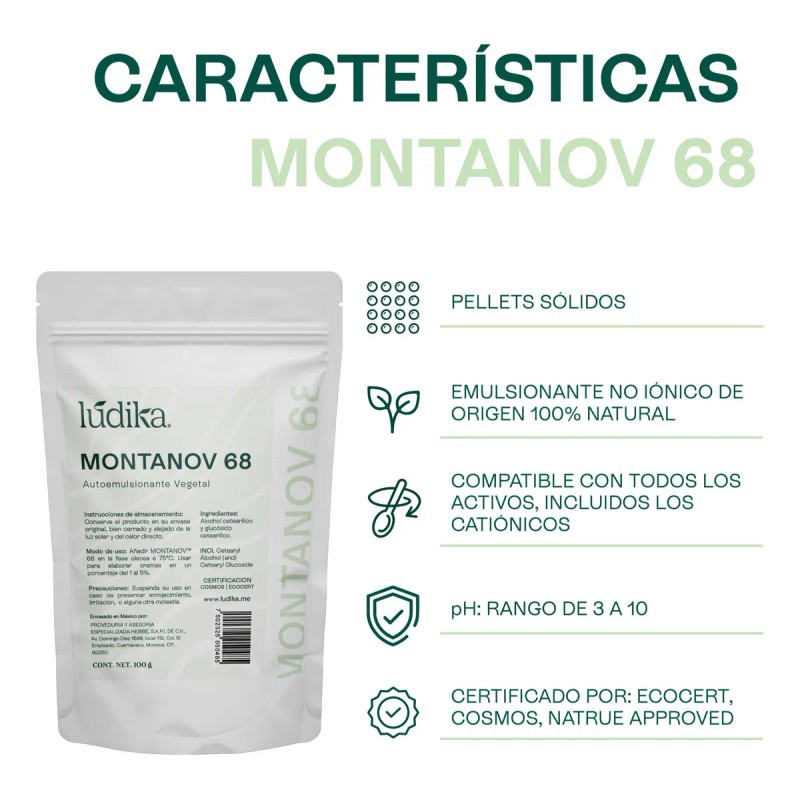 Emulsionante Natural Montanov Ludika 100g Cremas Protectores