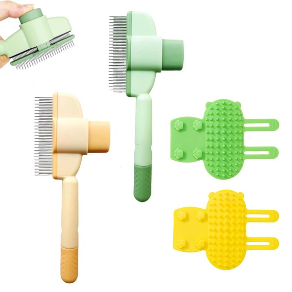2Pcs Cat Comb, Flea Comb for Cats and Dog Grooming,