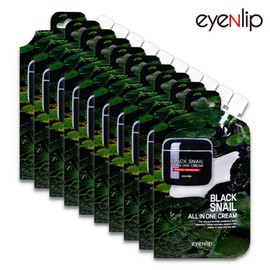 Eye&Lip [Eye&Lip] Black Snail All-in-One Cream 25g x 10EA (Pouch) (multiple purchases) / [아이앤립] 블랙스네일 올인원 크림 25g x 10EA (Pouch) (복수구매)