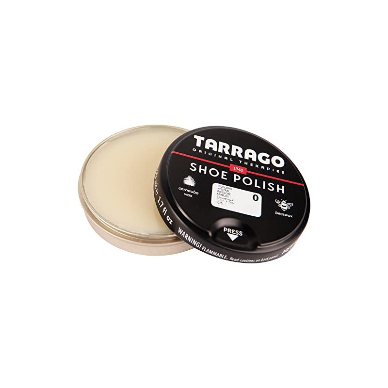 [Tarrago] 鏡面磨き用ワックス ポリッシュ 靴磨き ハイシャイン 靴墨 つや出し ニュートラル 50ml