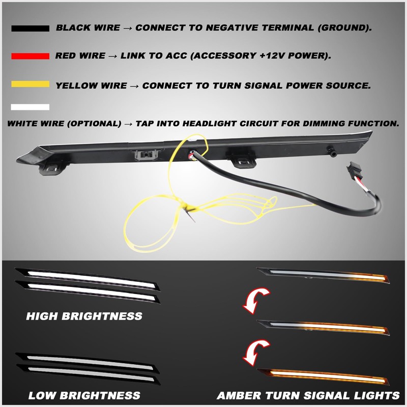 ULTRALTH LED Grille Light Bar Kit for 2019-2024 Toyota RAV4